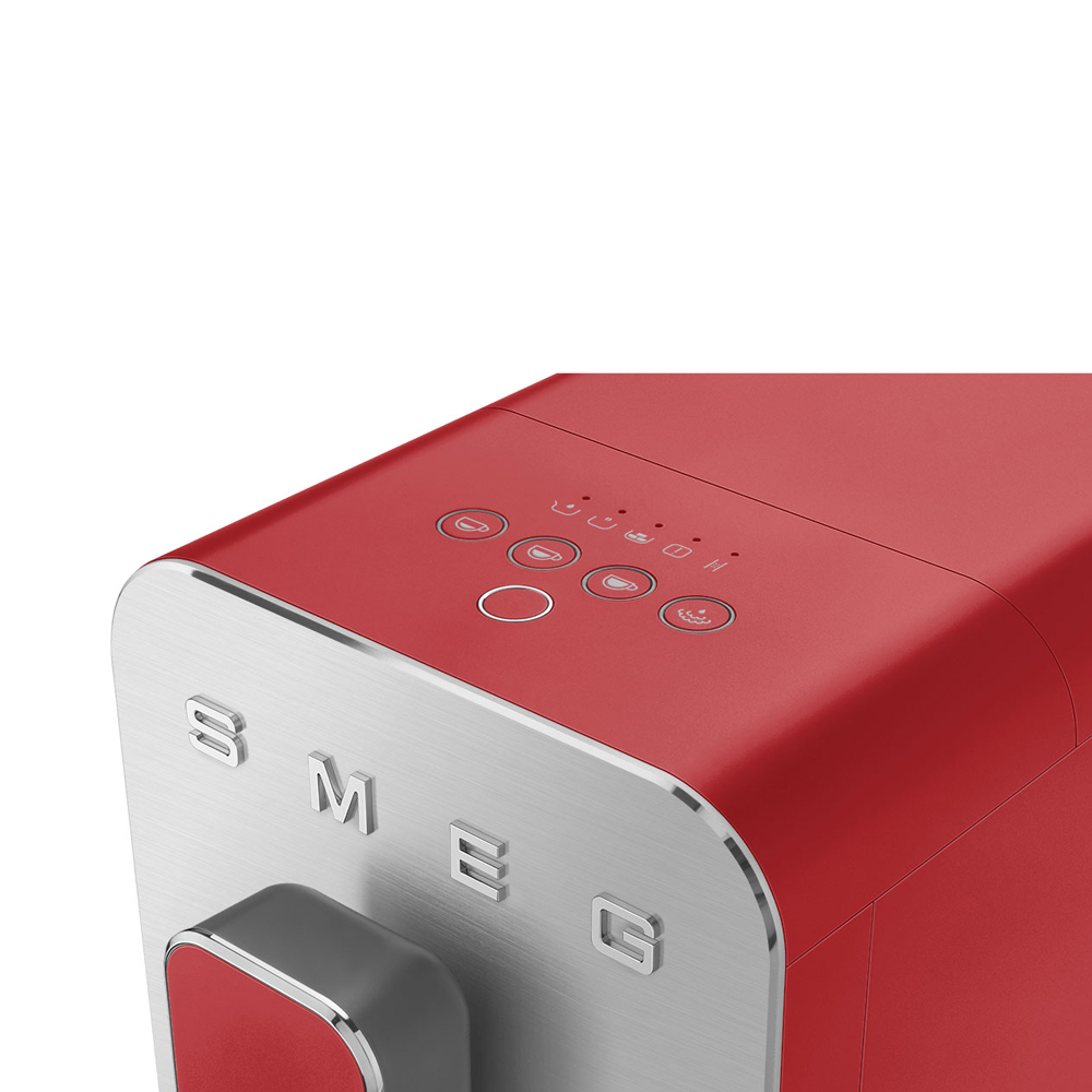 Smeg Automatic Bean to Cup Coffee Machine BCC02 Red Peter