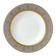 Wedgwood - Anthemion Grey Rim Soup Plate 23cm