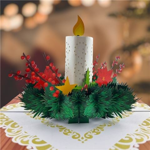 Colorpop - Christmas Candle Pop Up Card Medium