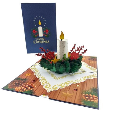 Colorpop - Christmas Candle Pop Up Card Medium
