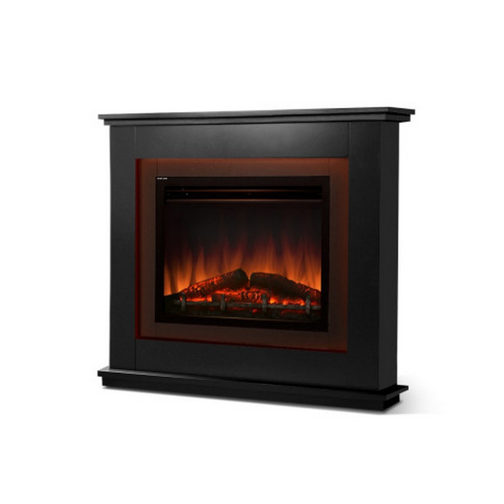Devanti Electric Fireplace Heater 2000W Blk Peter's of Kensington