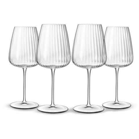 Luigi Bormioli - Optica Chardonnay Glass Set 550ml 4pce