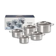 Le Creuset - 3-Ply Stainless Steel Cookware Set 5pce