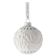 Wedgwood - Christmas Frosted Mistletoe Bauble Ornament 2021