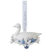Wedgwood - Christmas Six Geese A Laying Ornament 2021