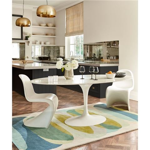 Harlequin Elliptic Pure New Wool Rug Emerald 200x140cm - Peter's of Kensington