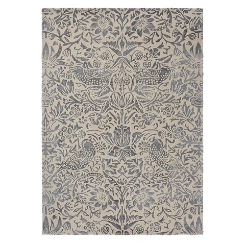 Morris & Co Strawberry Thief Rug Ink 240x170cm - Peter's of Kensington