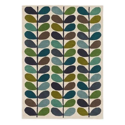 Orla Kiely Classic Stem Kingfisher Rug 230x160cm - Peter's of Kensington
