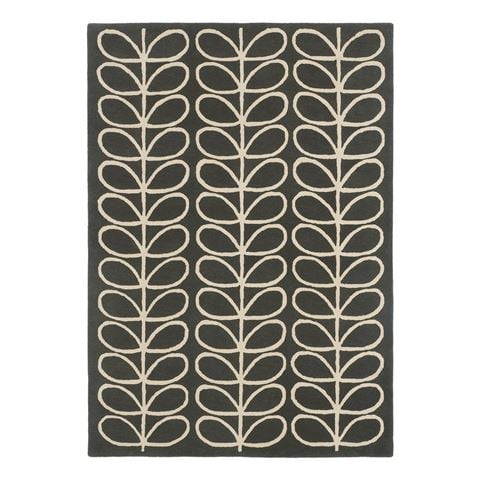 Orla Kiely Linear Stem Rug Slate 180x120cm - Peter's of Kensington
