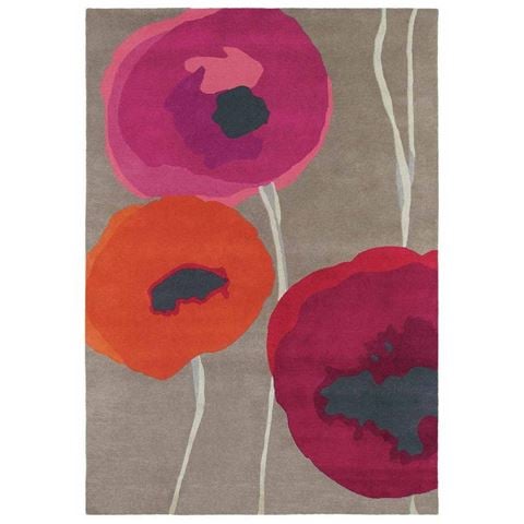 Sanderson Poppies Rug Red 200x140cm - Peter's of Kensington