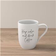 V&B - Statement Mug Keep Calm And Drink Coffee 340ml
