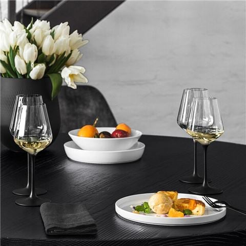Villeroy & Boch Manufacture Rock White Wine Goblet Set 4pcs - Peter's of Kensington