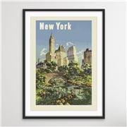 I Heart Wall Art - Vintage New York Travel Poster 100x140cm