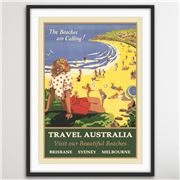 I Heart Wall Art - Australian Vintage Poster 100x140cm