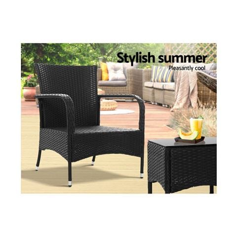 Exterieur Outdoor - Outdoor Furniture Patio Set 3PCS