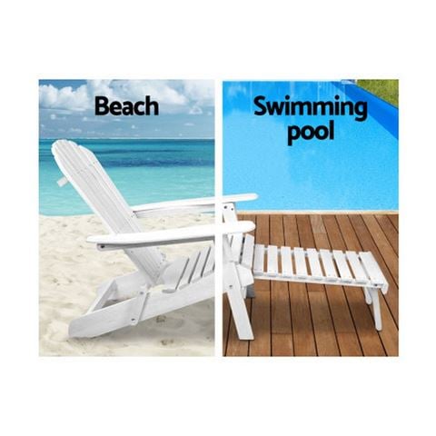 Exterieur Outdoor - Gardeon 3 Piece Outdoor Chair Set White