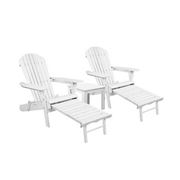 Exterieur Outdoor - Gardeon 3 Piece Outdoor Chair Set White