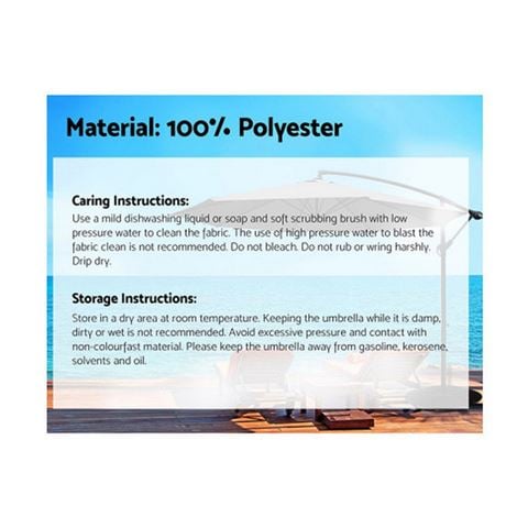 Exterieur Outdoor - Instahut 3M Outdoor Umbrella 8 Ribs