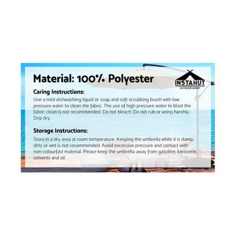 Exterieur Outdoor - Instahut 3M Outdoor Umbrella