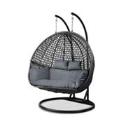 Exterieur Outdoor - Outdoor Dbl Hanging Swing Chair Black