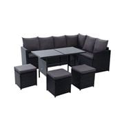 Exterieur Outdoor - Gardeon Outdoor Furniture 9 Seater Blk