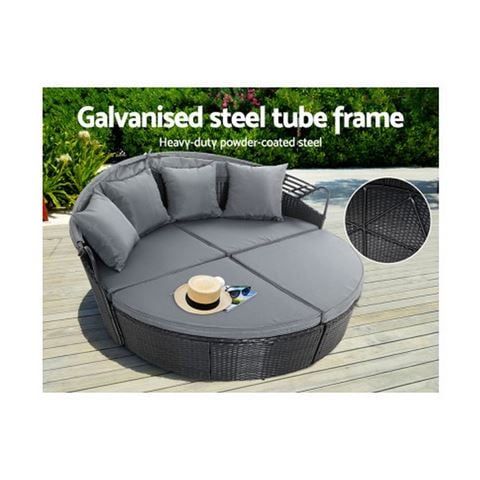 Exterieur Outdoor - Outdoor Lounge Furniture Day Bed Black