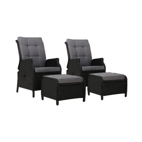 Exterieur Outdoor - Recliner Chairs outdoor Setting 2pc