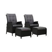 Exterieur Outdoor - Recliner Chairs outdoor Setting 2pc