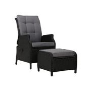Exterieur Outdoor - Recliner Chair Sun lounge Black
