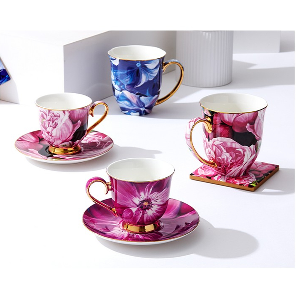 Ashdene Blooms Blush Flute Mug Peter's of Kensington