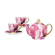 Ashdene - Blooms Blush Teapot & Teacup/Saucer Set 3pce