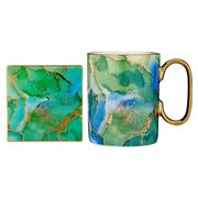 Ashdene - Gemstones Adamite Mug & Coaster Set