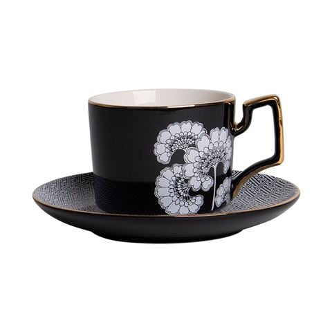 Ashdene - Florence Broadhurst Black Cup & Saucer