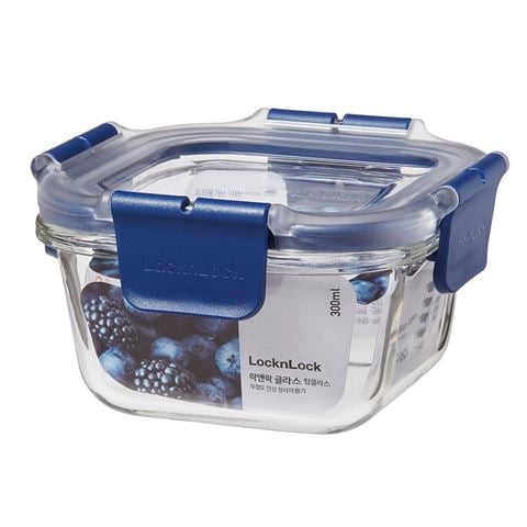 Lock & Lock - Top Class Glass w/Tritan Lid Square 300ml