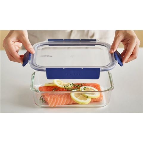 Lock & Lock - Top Class Glass w/Tritan Lid Rect 1L