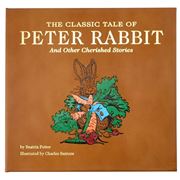 Graphic Image - Peter Rabbit Tan Leather Book