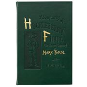 Graphic Image - Huckleberry Finn Green Leather Book