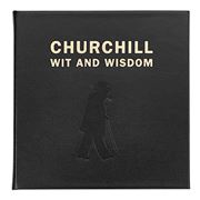Graphic Image - Churchill Wit And Wisdom Black Leather Book