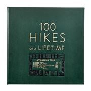 Graphic Image - 100 Hikes Of A Lifetime Green Leather Book