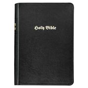 Graphic Image - Holy Bible Black Traditional Leather Book