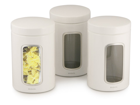 Brabantia Canister White Set 3pce