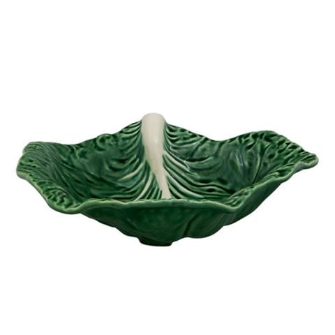Bordallo Pinheiro - Cabbage Green Leaf Crooked 35x25cm