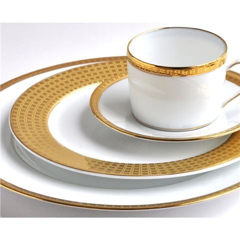Bernardaud Athena Gold Dinner Plate 26cm - Peter's of Kensington