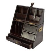 Rossini Leather - Stationery Box Dark Chocolate