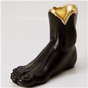 Antartidee - Foot Vase Black & Gold