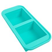 Souper Cubes - Two Cup Tray Pack of One Aqua