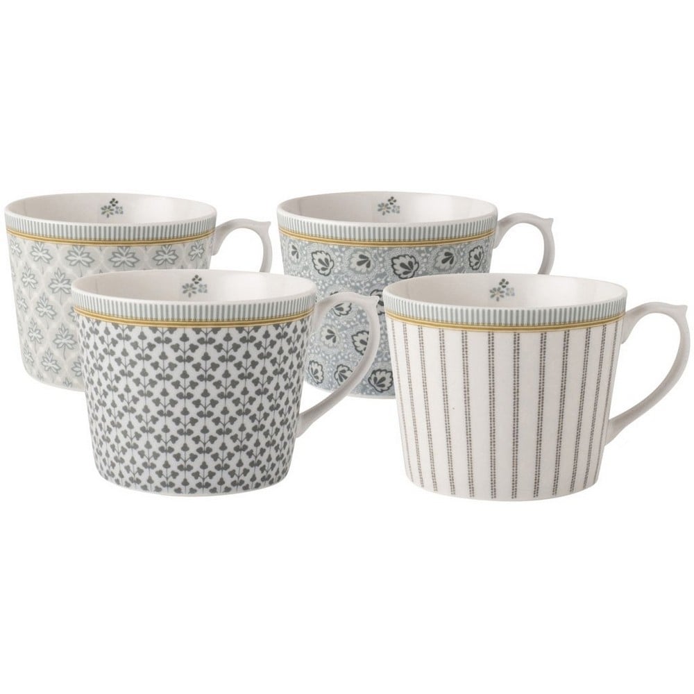 Laura Ashley - Tea Collectables Porcelain Mug Grey Set 4pce | Peter's of  Kensington