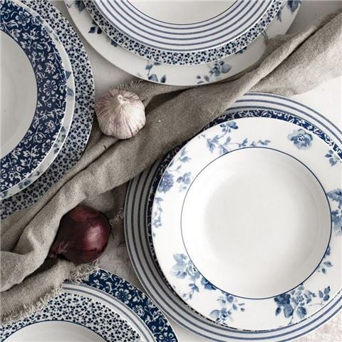 Laura Ashley - Blueprint Porcelain Dinnerware Set 12pcs | Peter's of ...