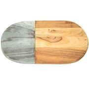 Clinq - Soiree Mango Wood & Grey Marble Cheese Board
