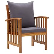 Antibes Outdoor - Garden Chairs w/Cushion Acacia Wood 2pce